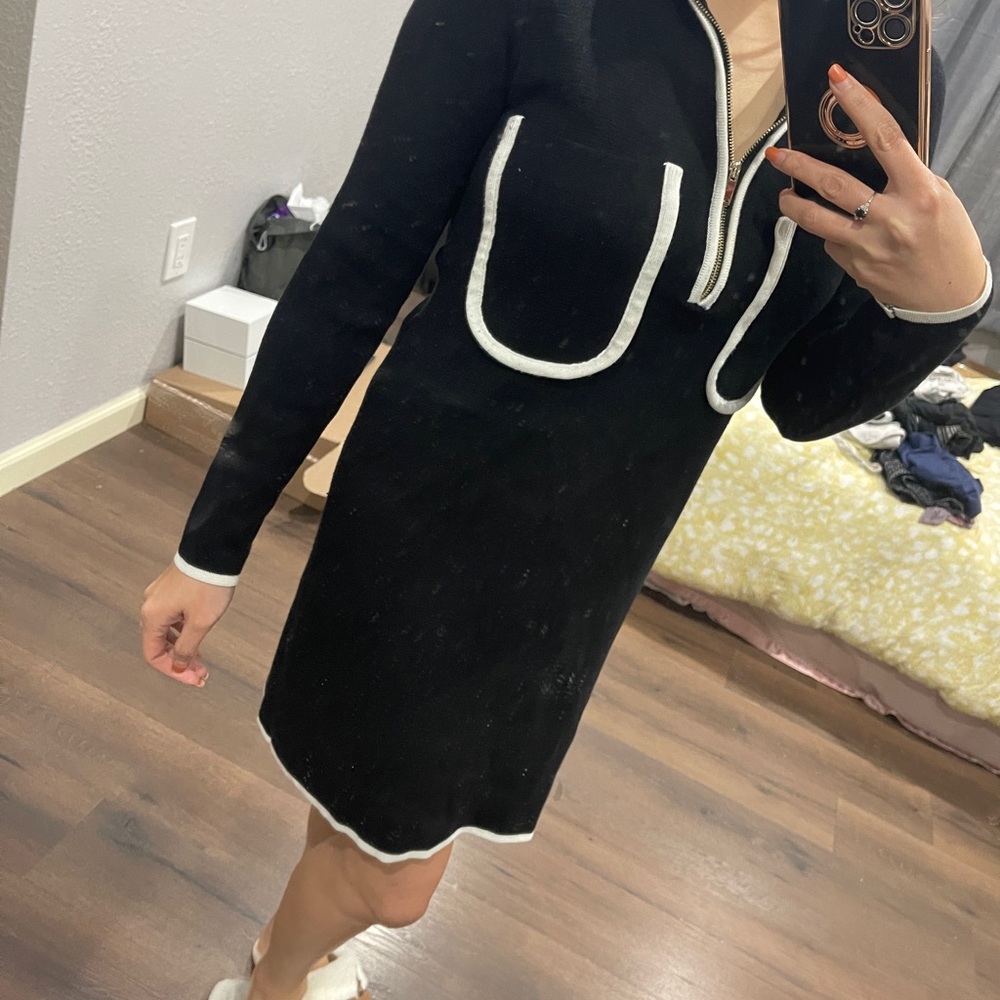 Zara Long sleeve Black dress